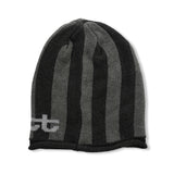 Knit Stripe Beanie, Gray Stripe