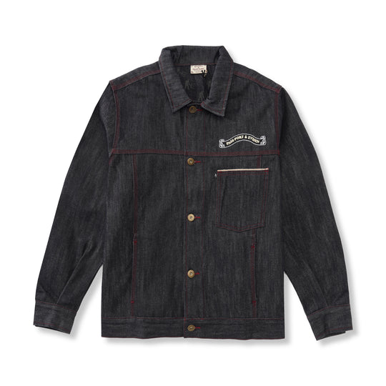 Selvedge Denim Workers Club Jacket, Raw Denim