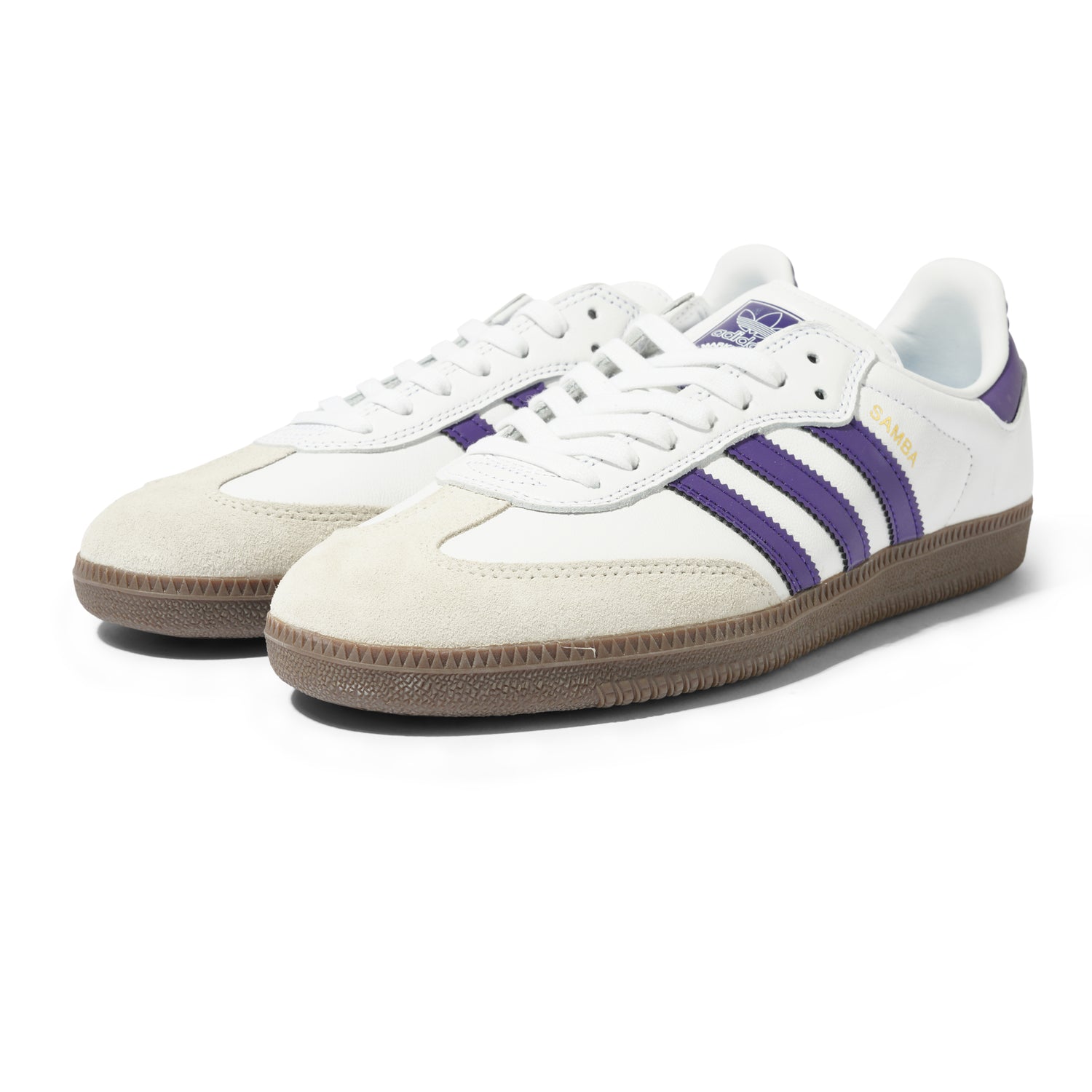 Samba ADV, Cloud White / Collegiate Purple / Gold Metallic