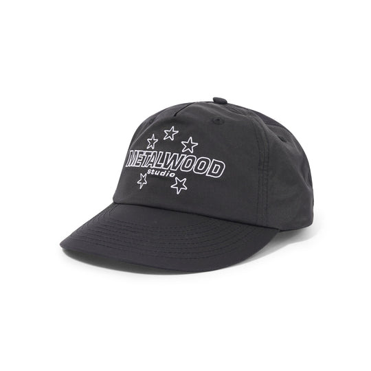 Satin Stars 5-Panel Hat, Black