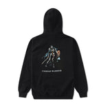 Undead Warrior Zip Up Hood, Black