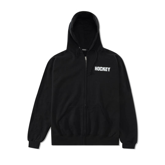 Undead Warrior Zip Up Hood, Black