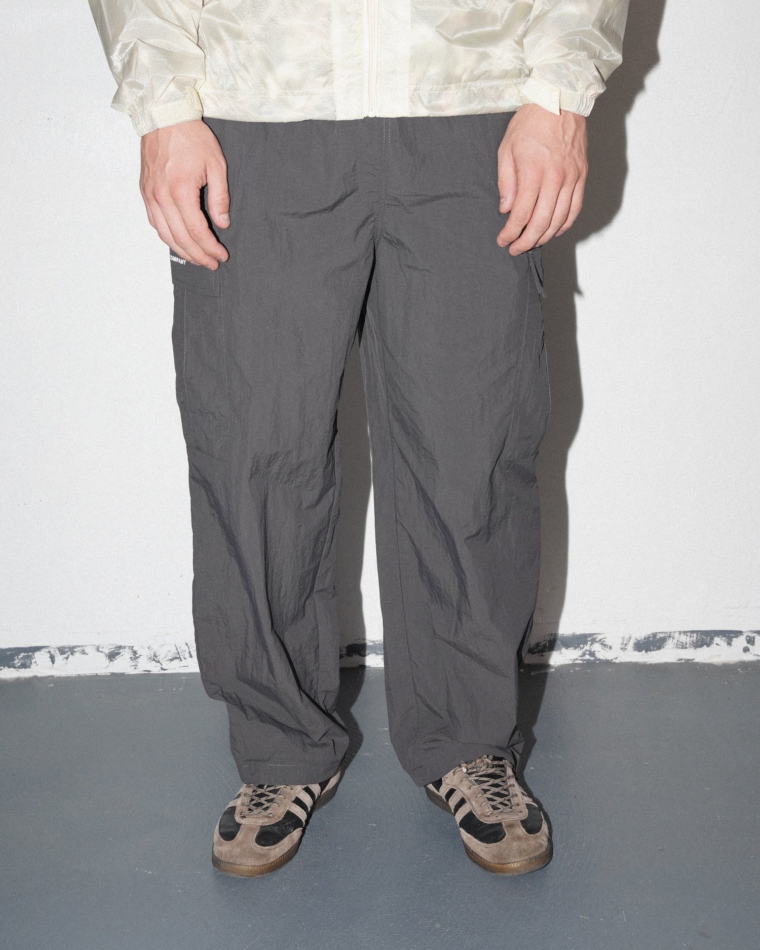 Cargo Track Pants, Charcoal