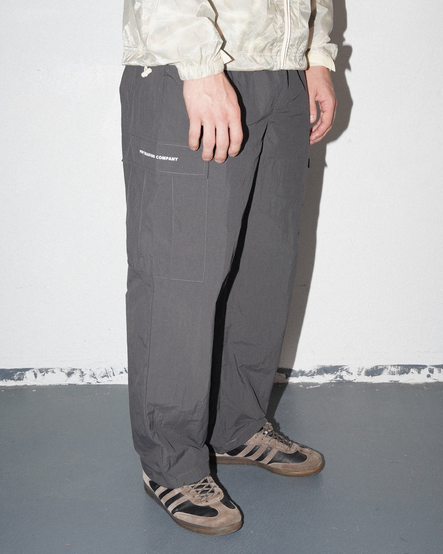 Cargo Track Pants, Charcoal