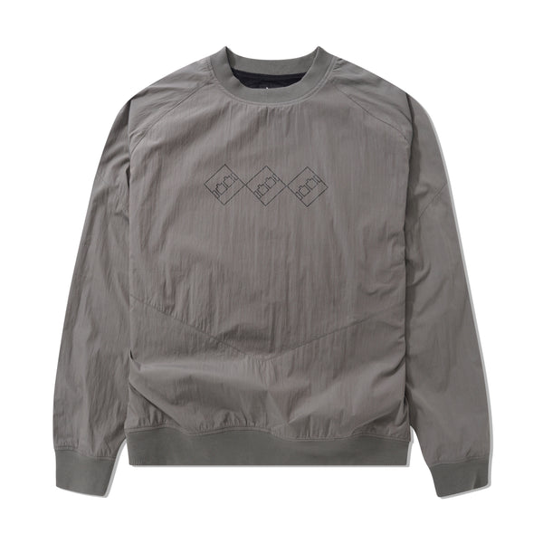The Trilogy Tapes Tech Fabric Sports Crewneck, Charcoal