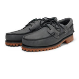 Authentics 3-Eye Classic Boat Shoe, Dark Grey Nubuck