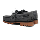 Authentics 3-Eye Classic Boat Shoe, Dark Grey Nubuck