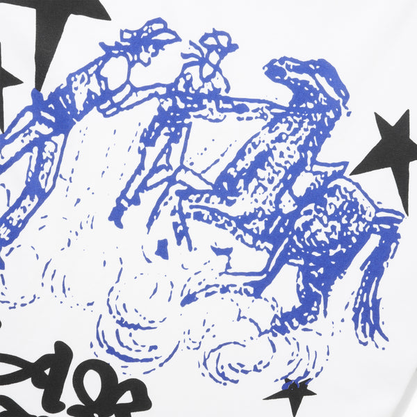 Pearls Skateboards Lasso Tee, White