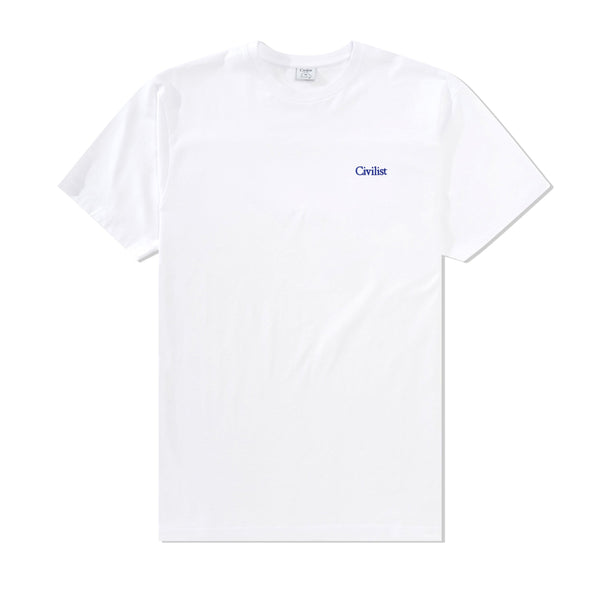 Civilist Mini Logo Tee, White