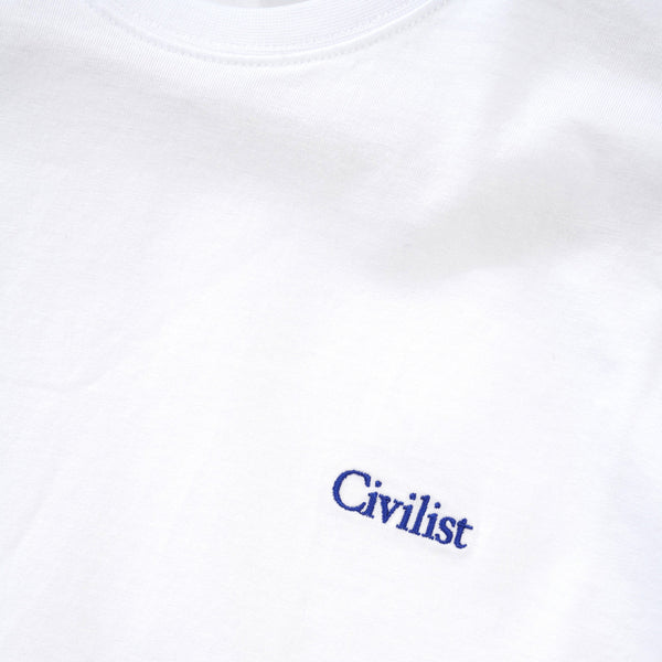 Civilist Mini Logo Tee, White