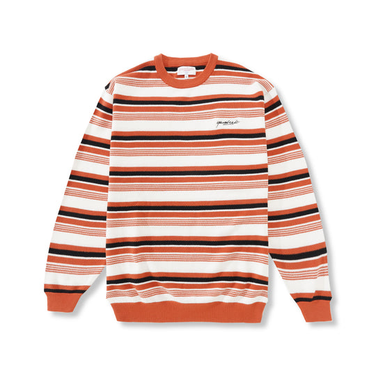 Mirage Knit, Orange / White