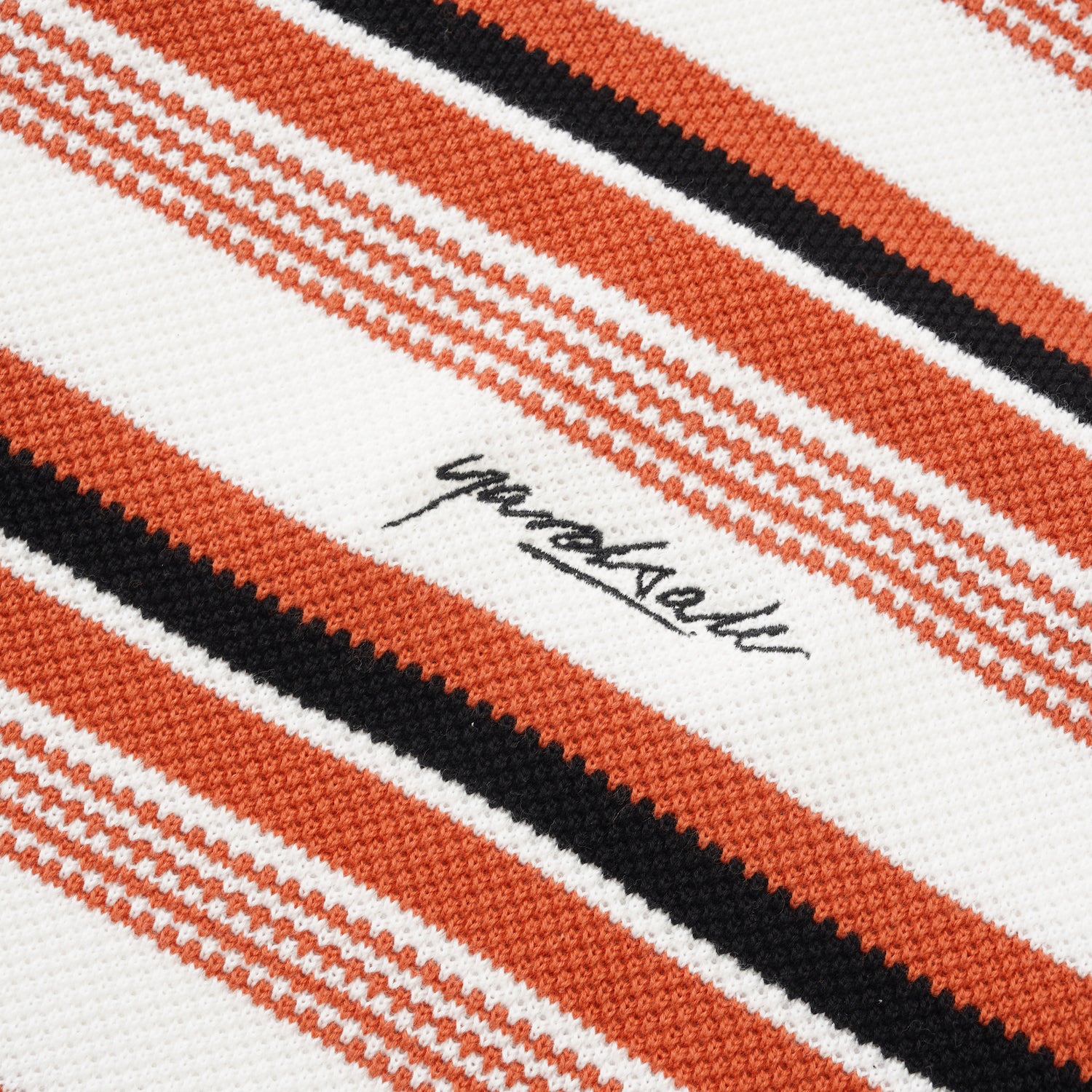 Mirage Knit, Orange / White