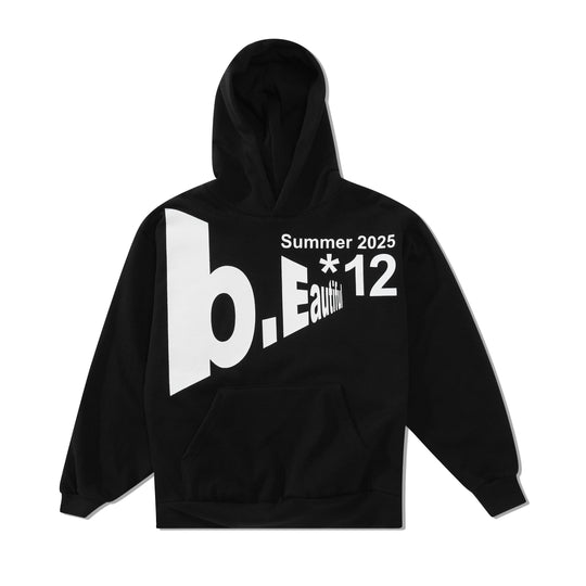 Logo*12 Pullover Hood, Black