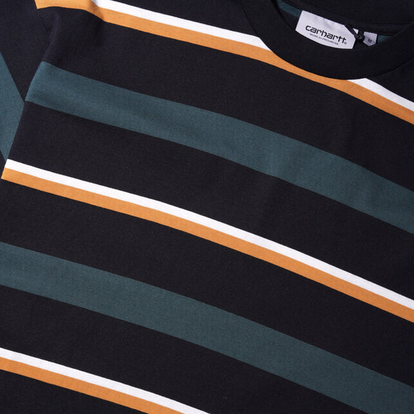 Carhartt WIP Bowman Tee, Bowman Stripe / Juniper