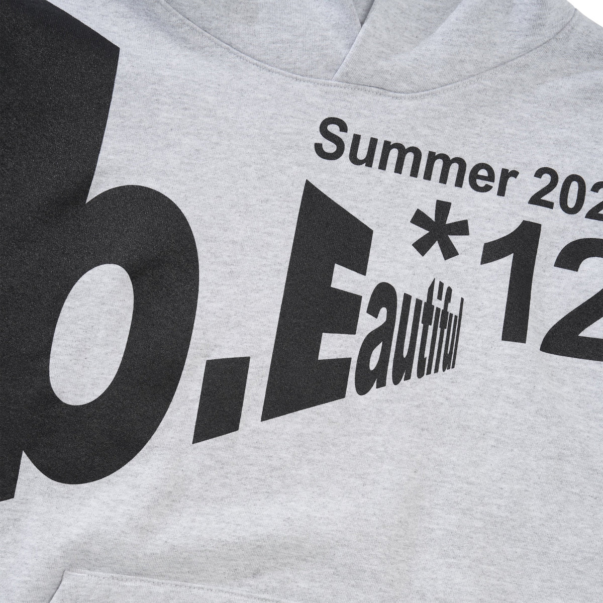 Logo*12 Pullover Hood, Heather Grey