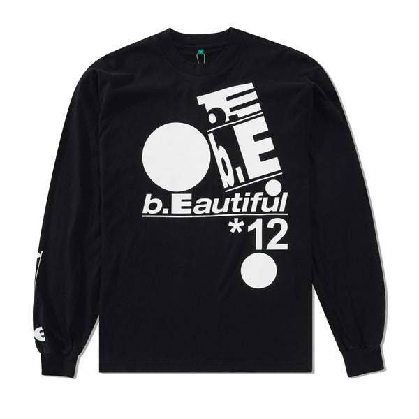 b.Eautiful Balance Logo L/S Tee, Black