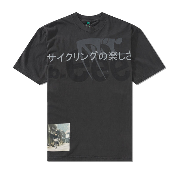 b.Eautiful Joy of Cycling Tee, Vintage Black