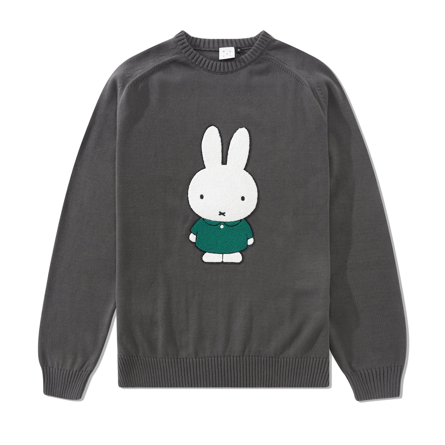 Miffy Applique Knitted Crewneck, Grey