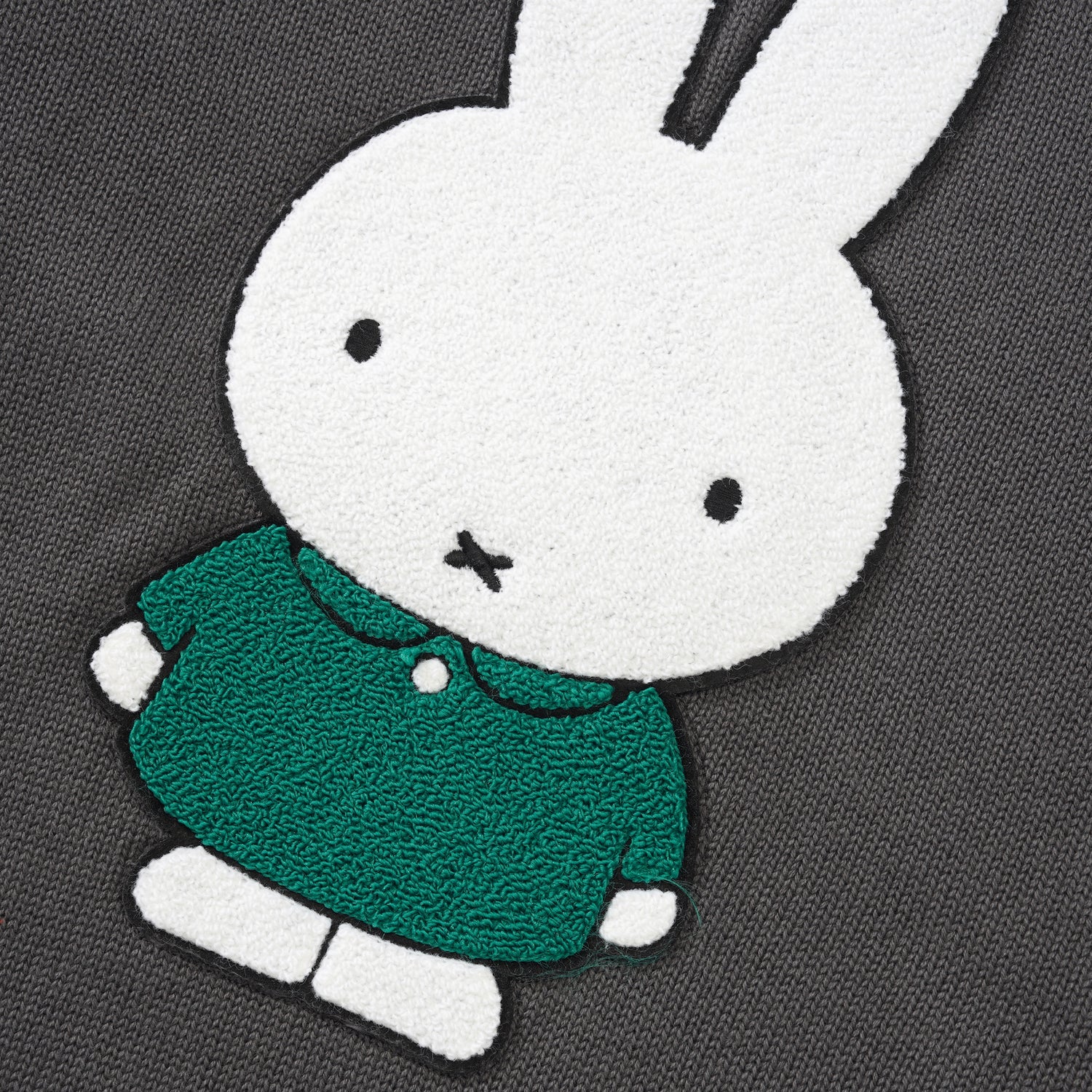 Miffy Applique Knitted Crewneck, Grey