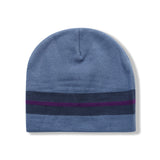 Striped Logo Beanie, Blue