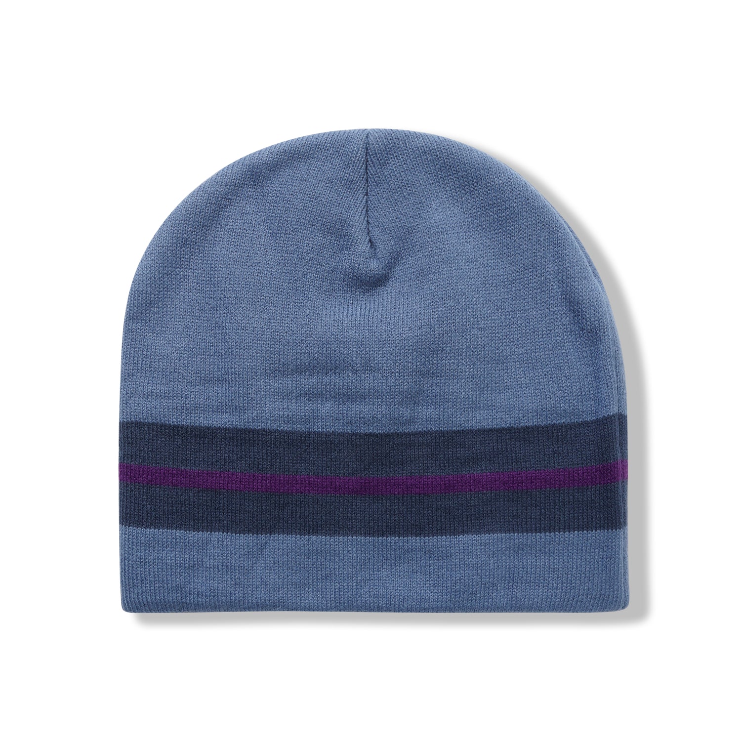 Striped Logo Beanie, Blue