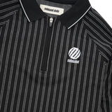 Ribbed L/S Polo, Black