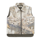 Poly Filled Reversible Vest, Fatigue Green