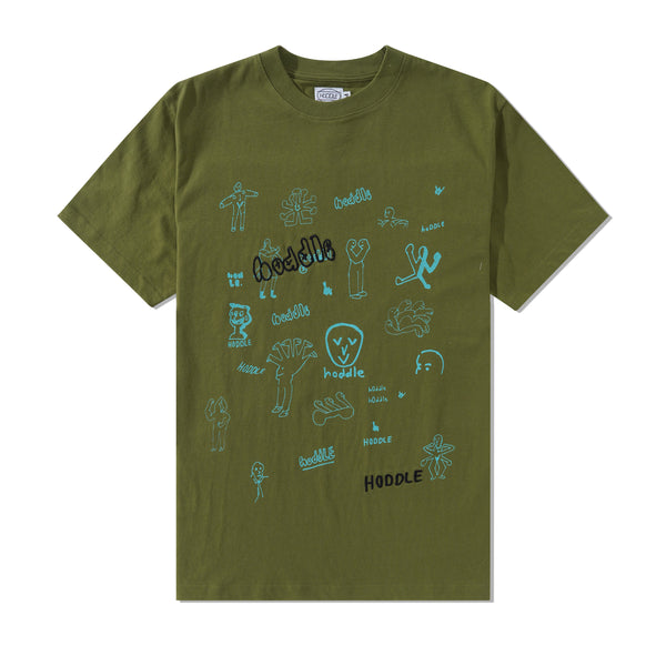 Hoddle Medusa Tee, Forest Green