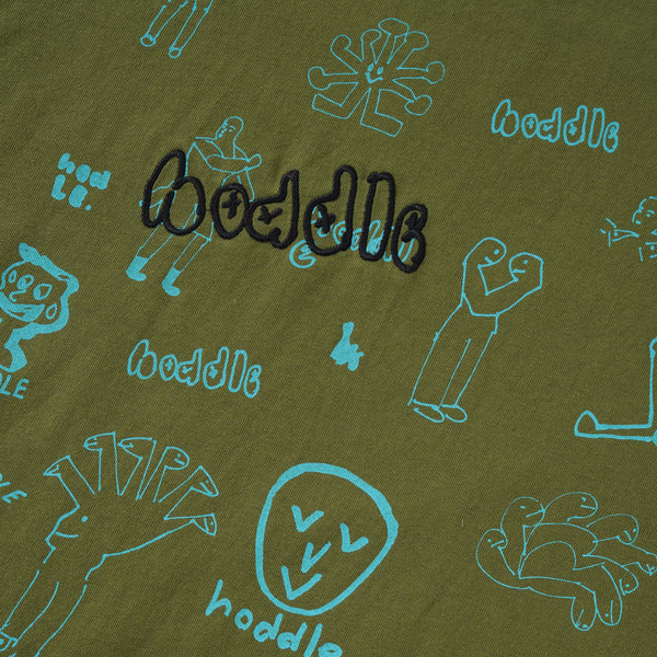 Hoddle Medusa Tee, Forest Green