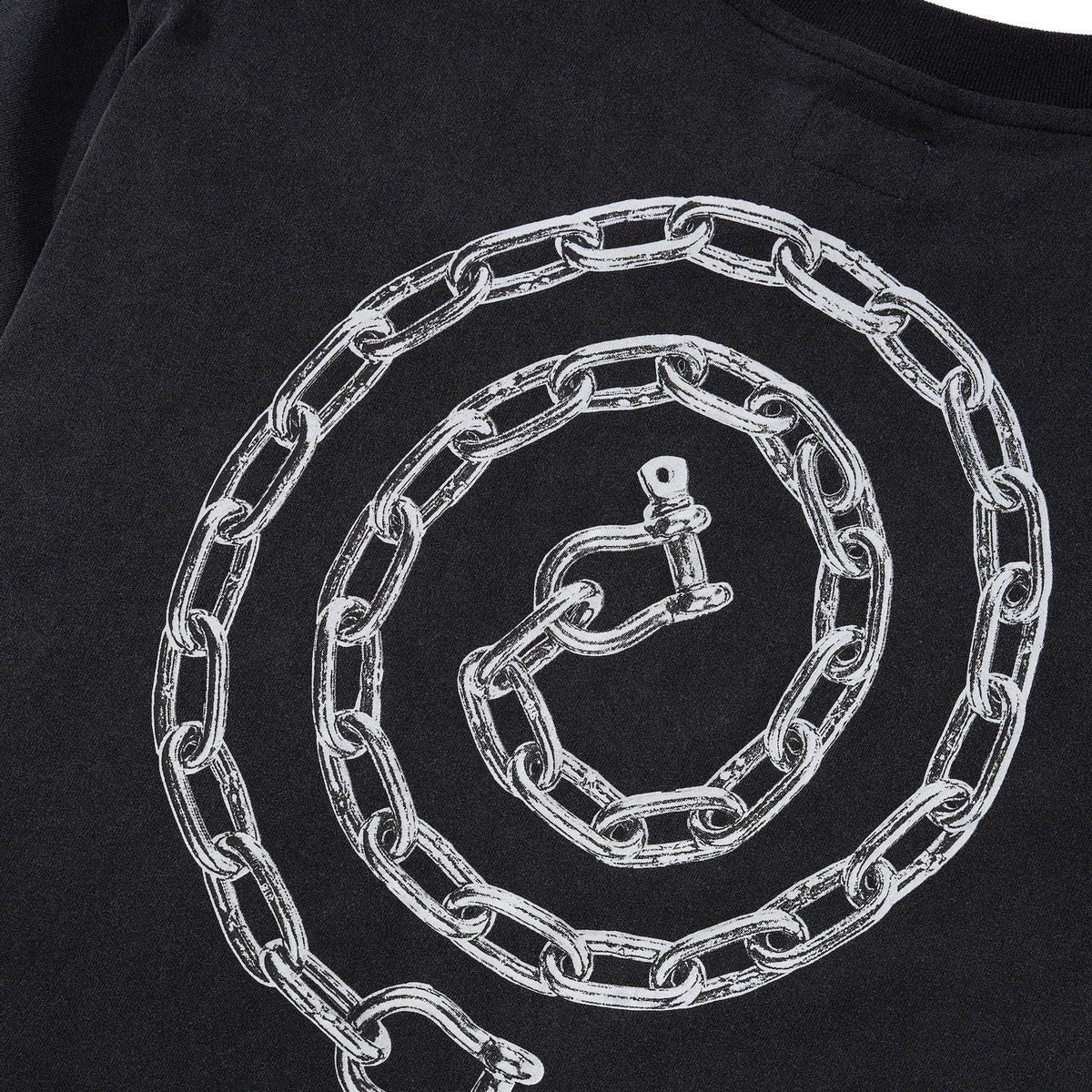 Lock Tee, Black Wash