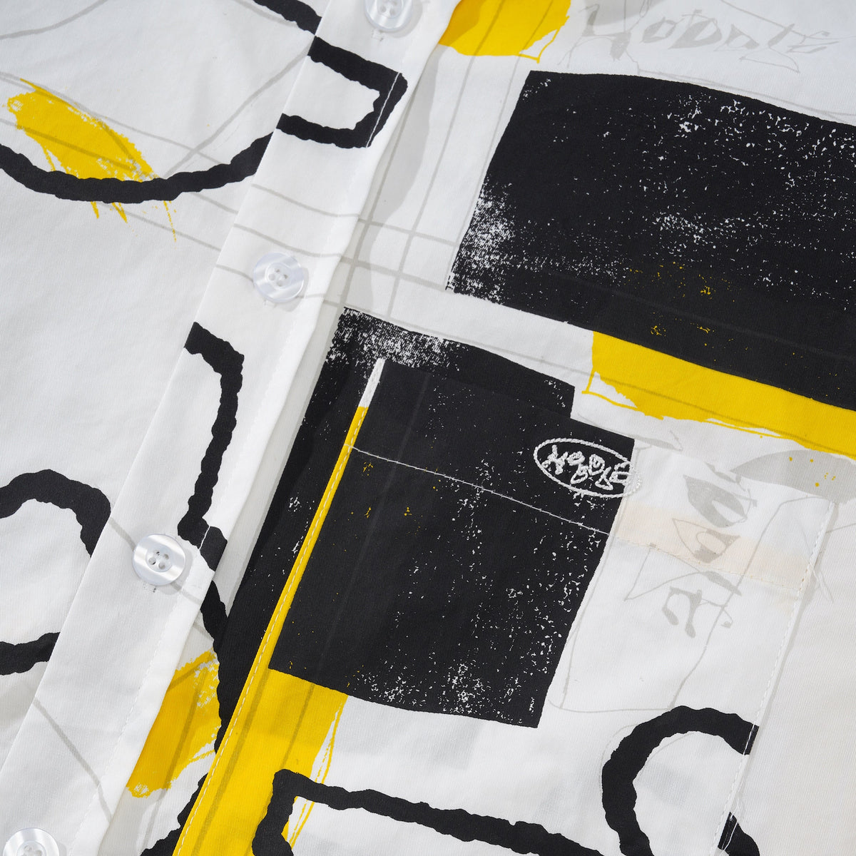 Faire S/S Shirt, Yellow / Black / White