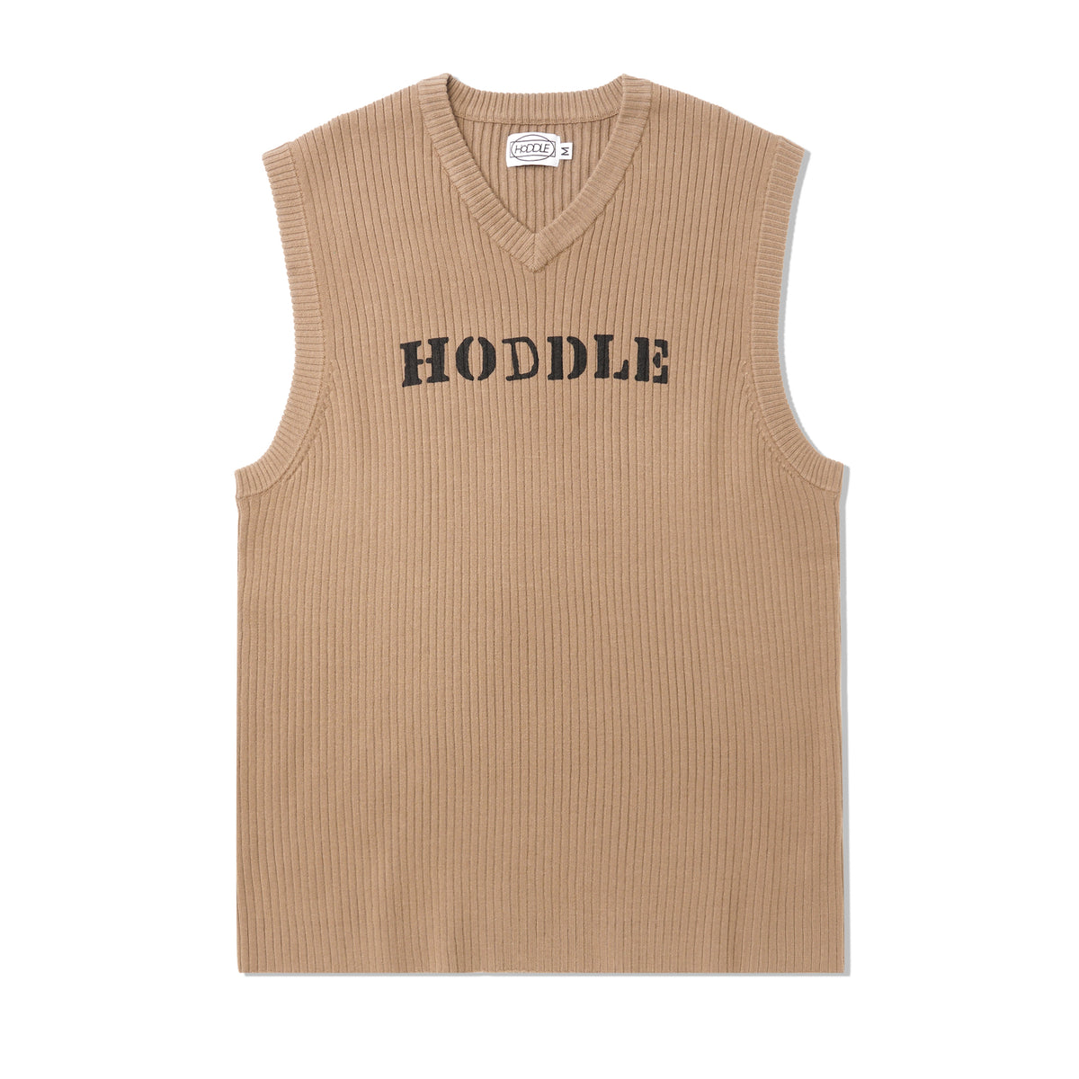 Ribbed Knit Vest, Sand