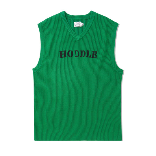 Ribbed Knit Vest, Forest Green