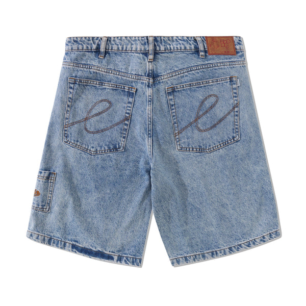 Hoddle Denim Ranger Shorts, Light Blue Wash