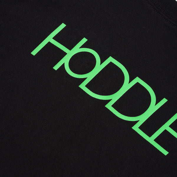 Hoddle Hoddle Green Logo Tee, Black