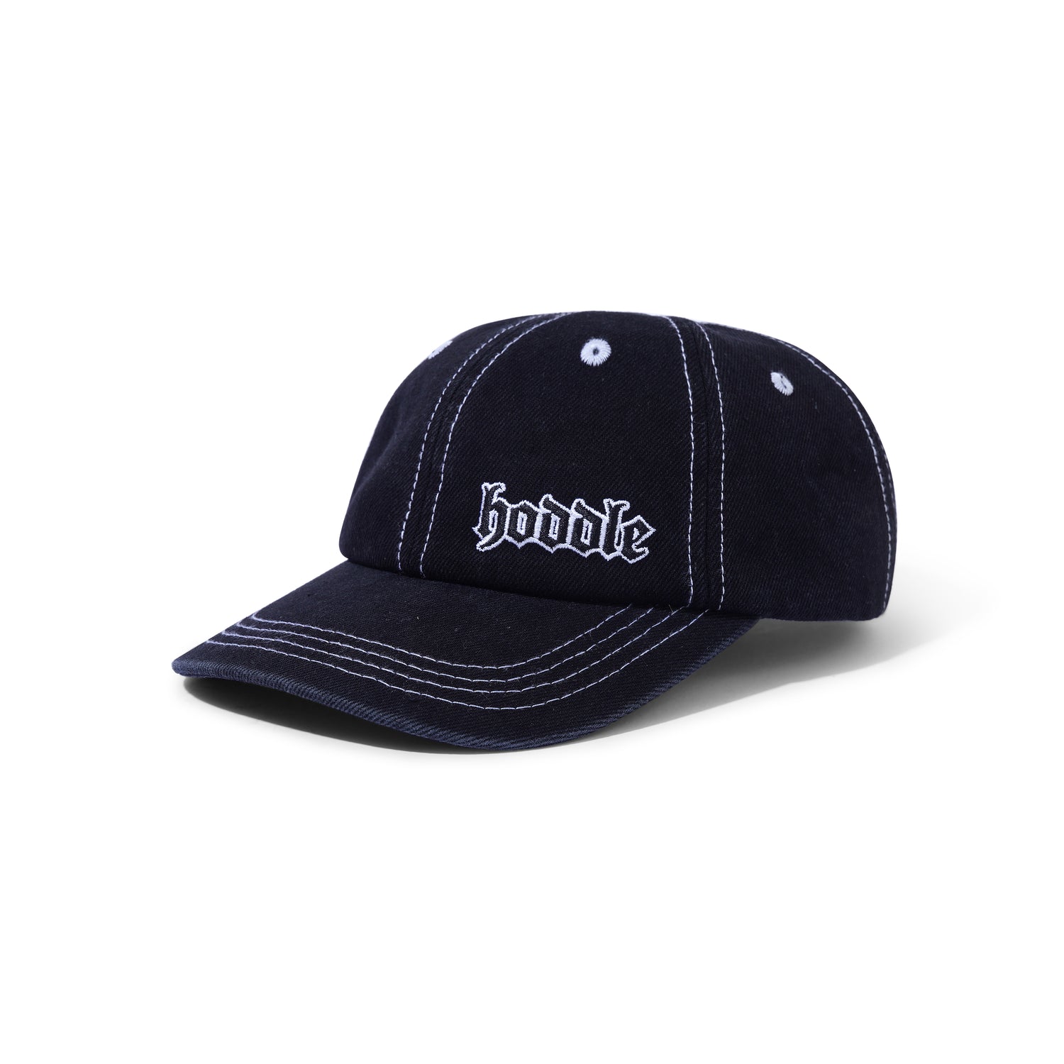 Logo Denim Hat, Black Wash