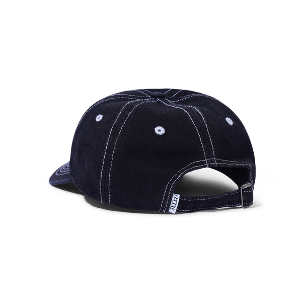 Hoddle Logo Denim Hat, Black Wash