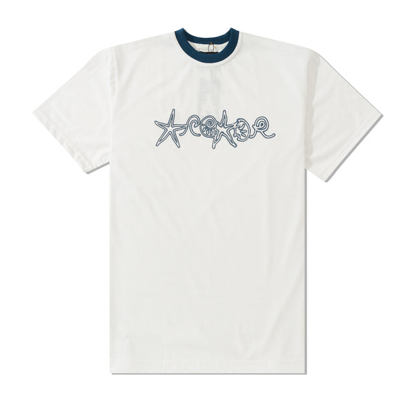 Arcade Oceanic Ringer Tee, White