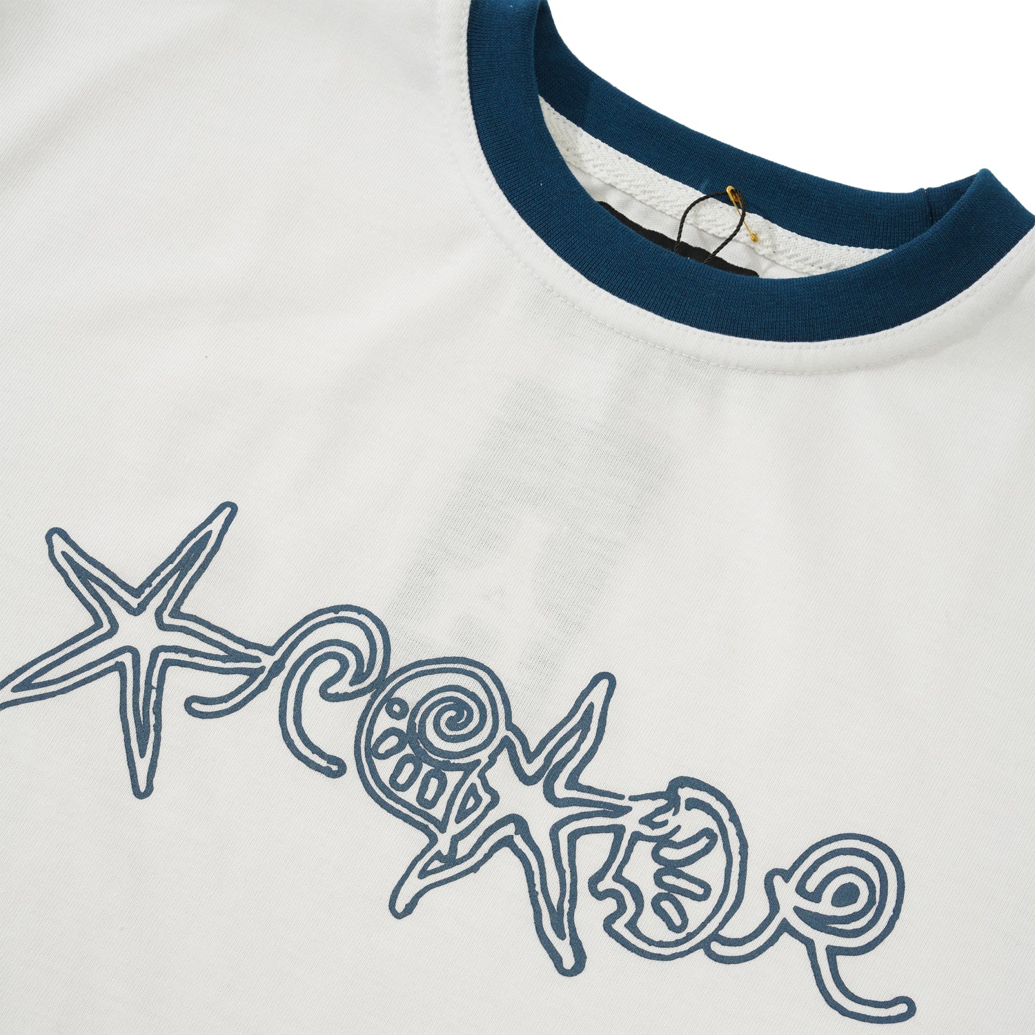 Oceanic Ringer Tee, White