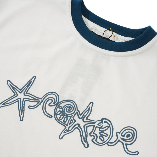 Arcade Oceanic Ringer Tee, White