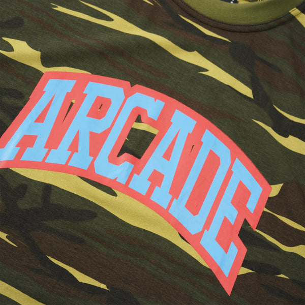 Arcade Camouflage Arch Tee, Green