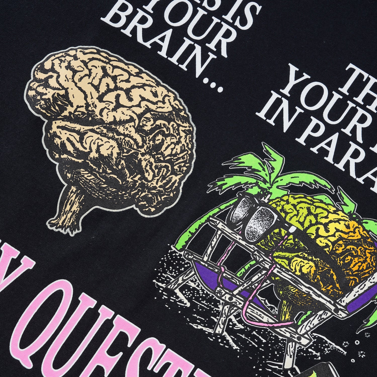 This Is Your Brain Tee, Black