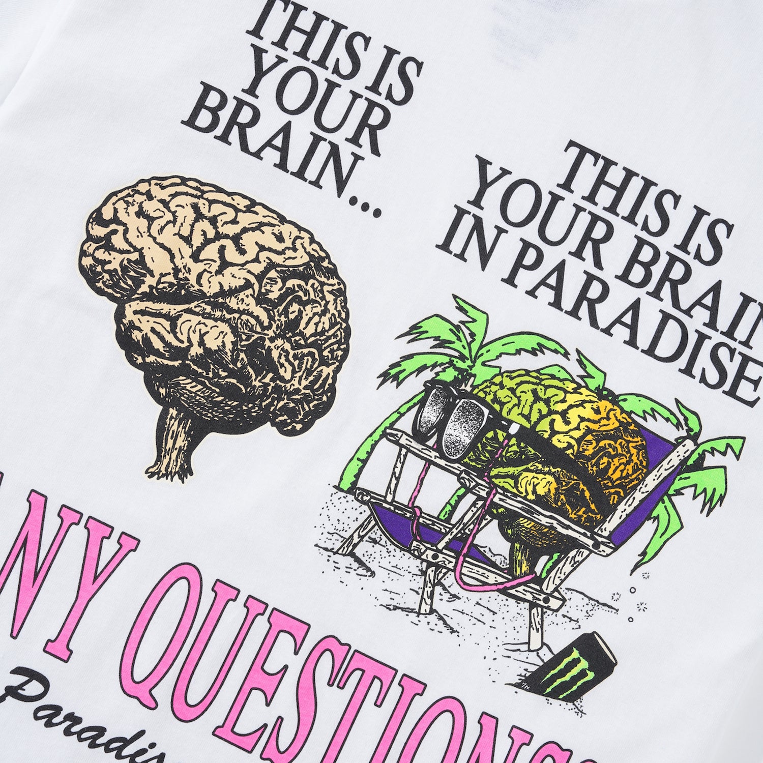 This Is Your Brain Tee, White