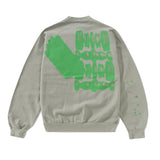 b.Eautiful x Kenichi Kuromaru Shadow Crewneck Sweatshirt, Sage
