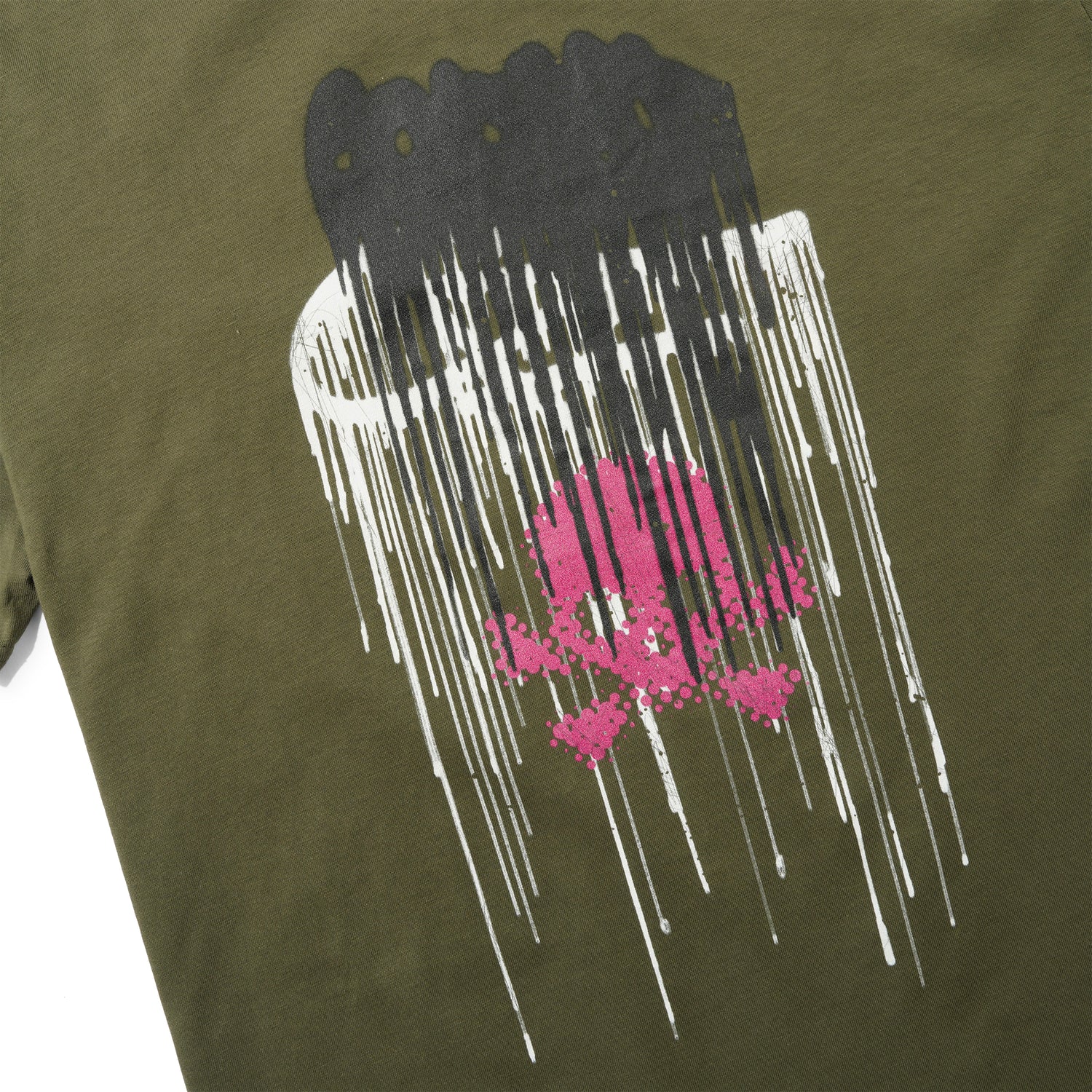 Skull Graff Tee, Army green
