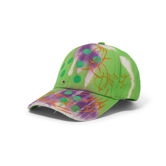 1 Of 1 Bleached / Airbrushed Hat, Green