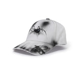 Spider Airbrushed Hat, White