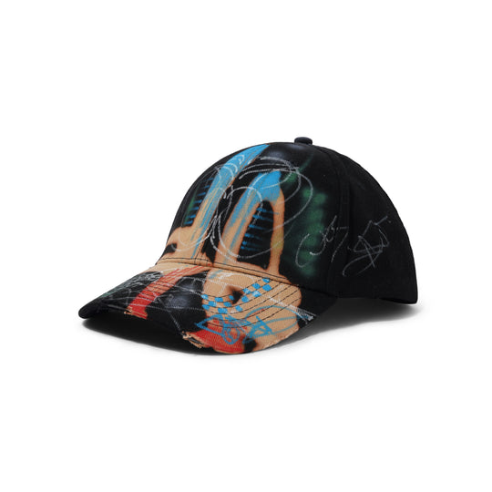 1 Of 1 Bleached / Airbrushed Hat, Black