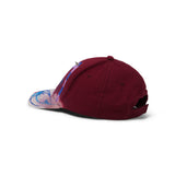 1 Of 1 Bleached / Airbrushed Hat, Dark Red