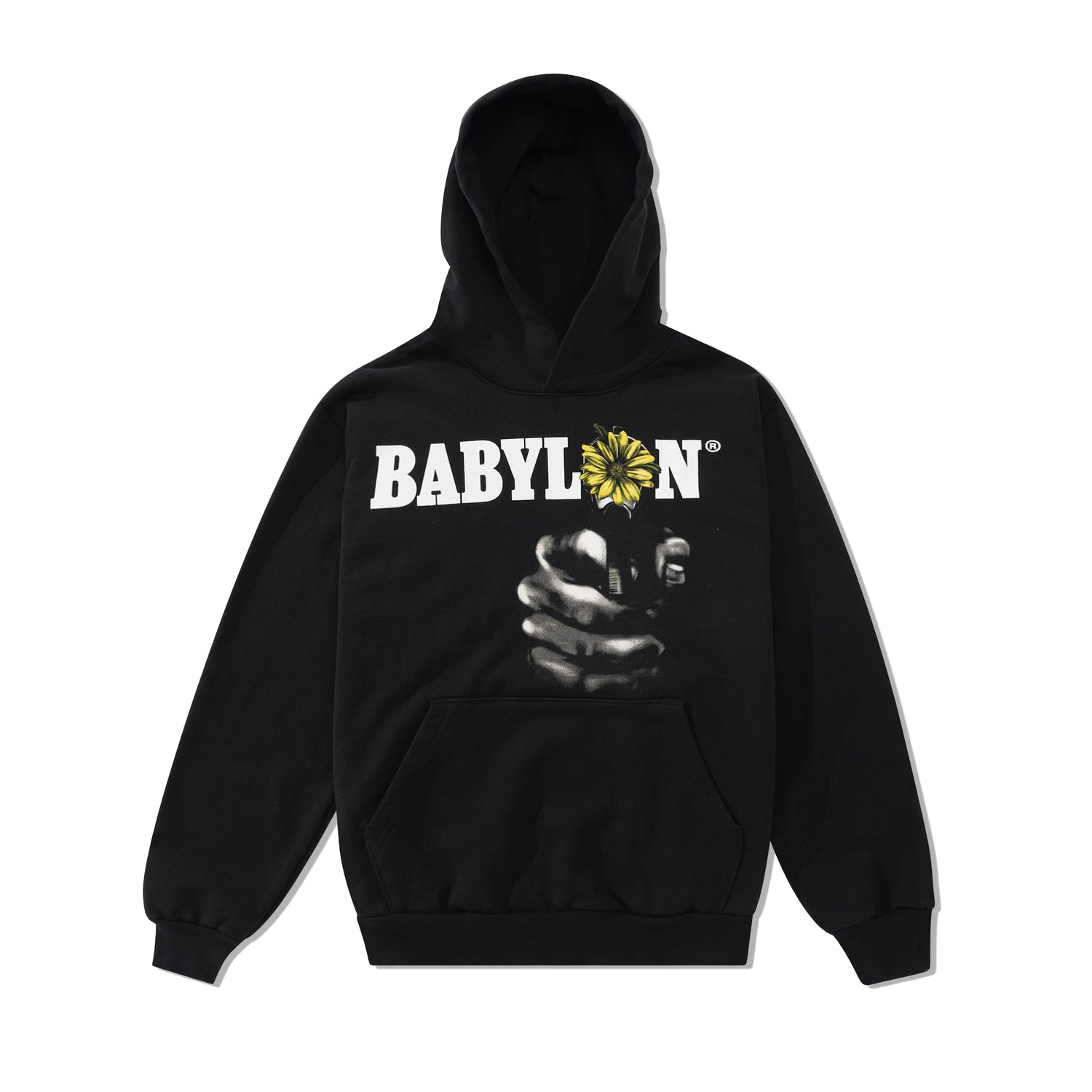 Daisy Pullover Hood, Black